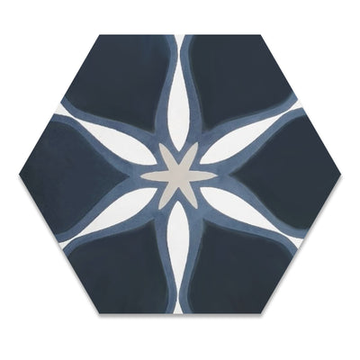 Starfish Hexagon Cement Tile - LiLi Tile
