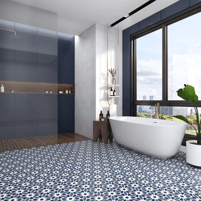 Sunny Hex Cement Tile