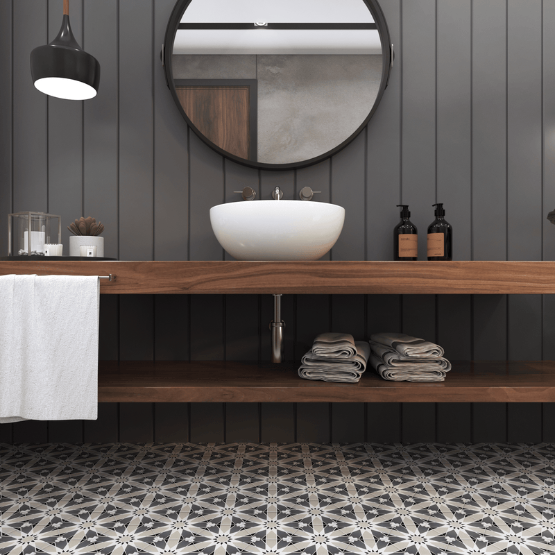 Sunny Hex Cement Tile