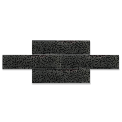 Super Black | 2” x 8" Glaze Tile