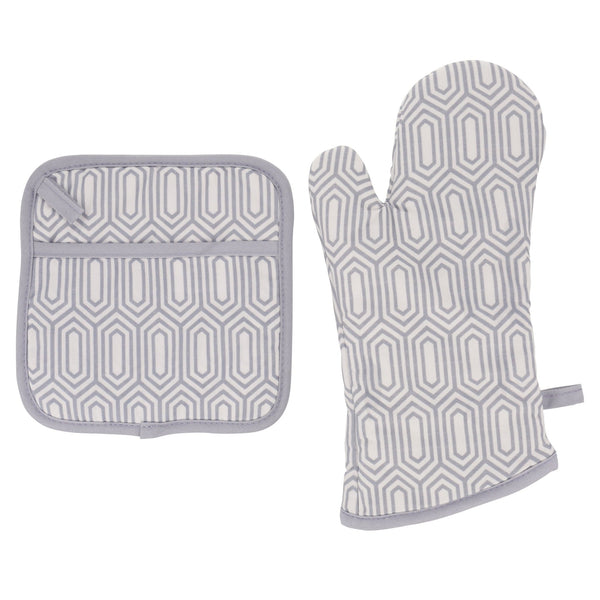 Tiffany 3 Oven Mitt and Potholder Set - LiLi Tile
