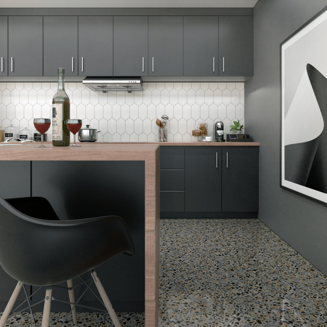 Tiffany - Solid Hexagon Cement Tile - LiLi Tile 