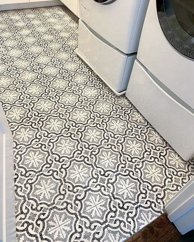 These speckled Trinidad Terrazzo cement tiles are perfect for backsplashes, accent walls, and stunning floors.