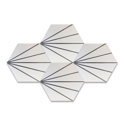 Web Tile Series - Mini Hexagon Cement Tile - LiLi Tile