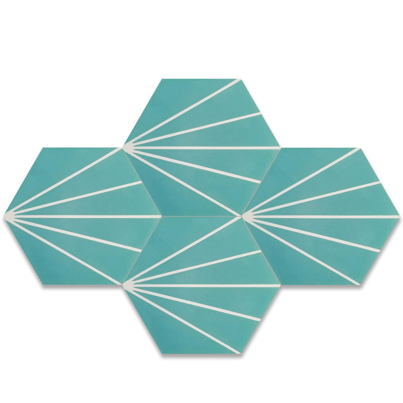 Web Tile Series - Mini Hexagon Cement Tile